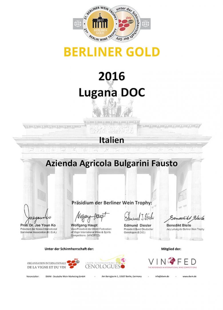 Berliner Wein Trophy 2016 - Lugana DOC